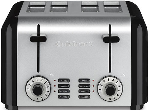 3Cuisinart CPT-340 Compact Stainless 4-Slice Toaster, Brushed Stainless