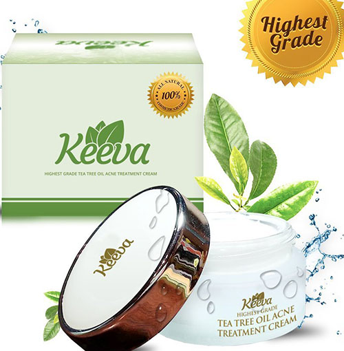 6. Keeva Tea Tree Oil Acne Treatment Cream, 30gm 