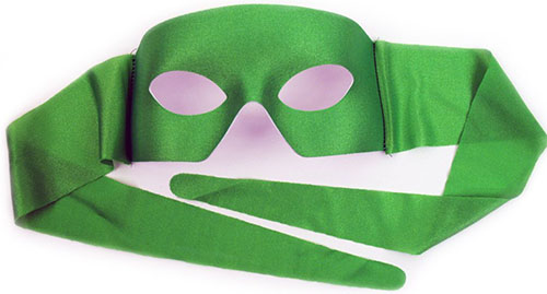 4. Verona Green Men's Masquerade Mask