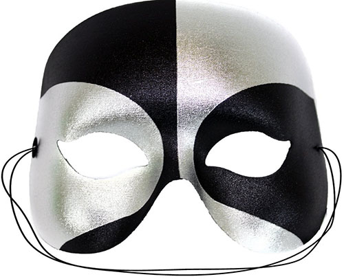 10. Masquerade Black-Silver for Men