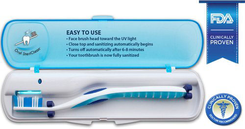 4. Oral SteriClean Portable UV Toothbrush Sanitizer, FDA Listed Medical Device Clinically Tested