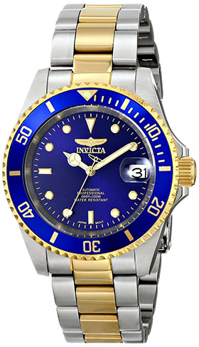 9. Invicta Men's Gold-Plated Automatic Watch