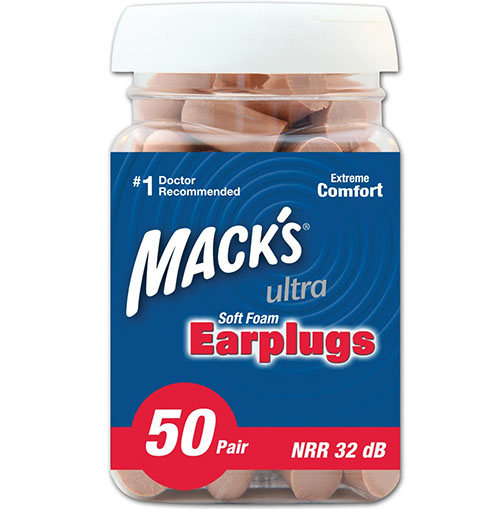 1. Mack's Ear Care Soft Foam Earplugs