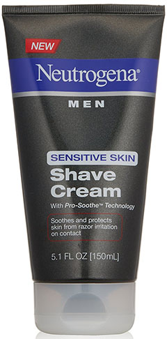 3. Neutrogena Men Sensitive Skin Shave Cream, 5.1 Ounce