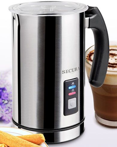 10. Secura Automatic Electric Milk Frother and Warmer