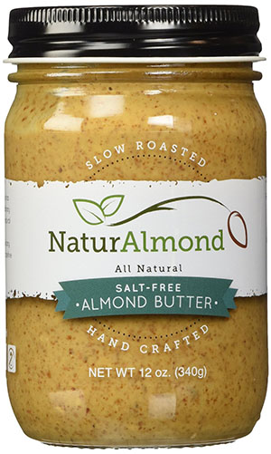 10. NaturAlmond Almond Butter, Salt Free