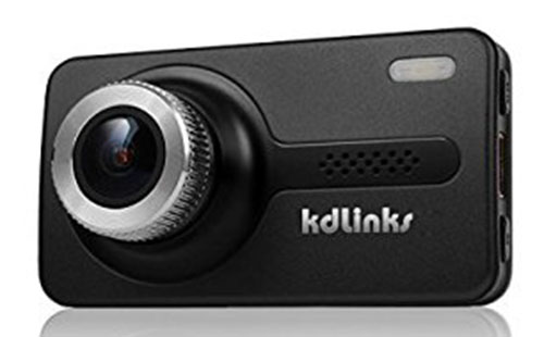 3. KDLINKS X1 Full-HD 1920*1080 165 Wide Angle Car Dashboard Camcorder with GPS