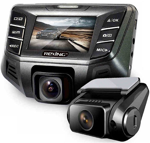 10. Rexing S500 Dual Lens Dash Cam