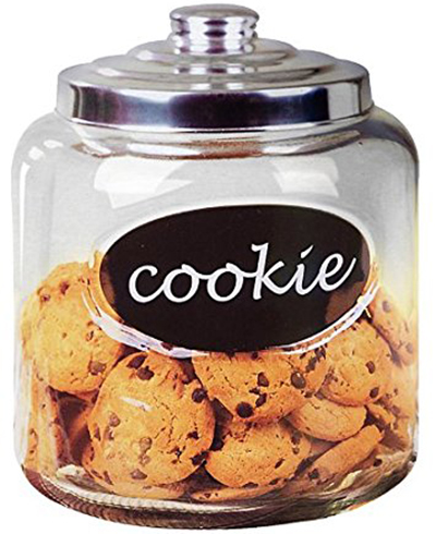 7. Home Basics Cookie Jar with Metal Top