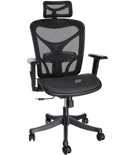 8. ANCHEER Ergonomic Office Chair with Black Mesh