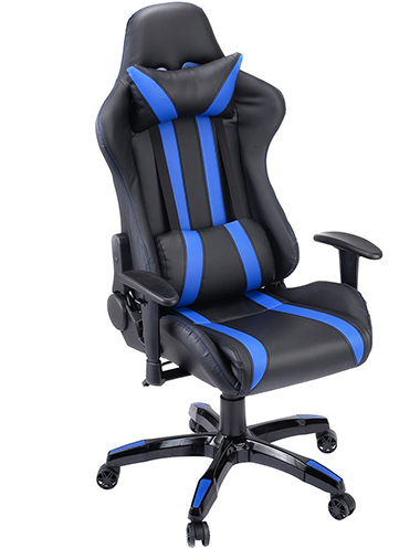 1. Reclining Gaming Chair Computer Black + Blue