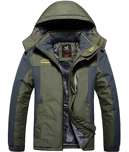 5. Ski Jacket Fleece Hooded Outwear