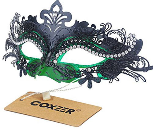 9. Masquerade Halloween Mardi Gras Party Mask
