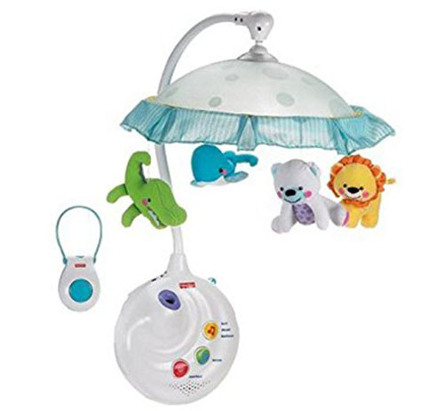 3. Fisher-Price Precious Planet 2-in-1 Projection Mobile
