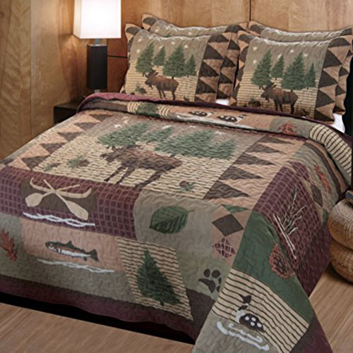 1. Greenland Home Moose Lodge Quilt Set
