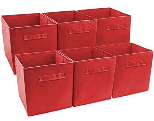 9. Sorbus Foldable Storage Cube Basket Bin