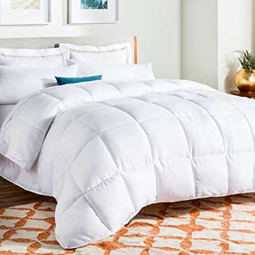 2. Linenspa White Goose Comforter with