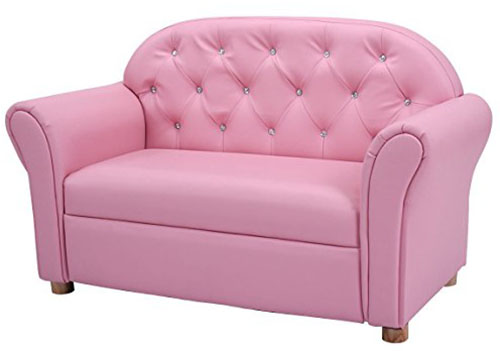 4. Costzon Kids Sofa Set Children Armrest Chair Lounge Couch Flip Open