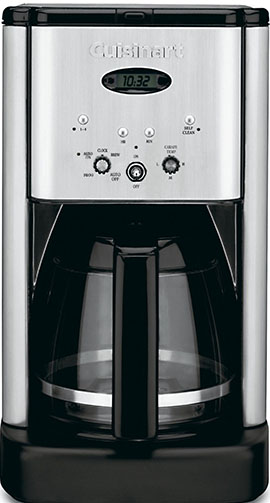 9. Conair Cuisinart brew central DCC-1200 12 cup programmable coffee maker, black/silver.