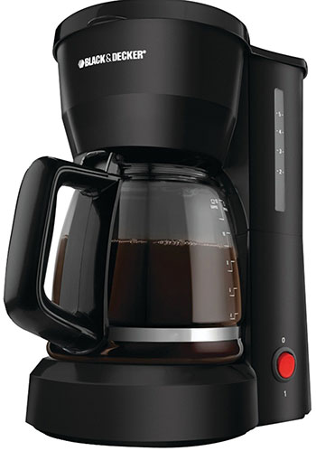 1. Black and decker DCM600B 5-cup coffee maker.