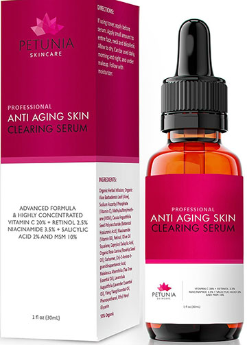 9. Petunia Skincare Professional Anti-Aging Serum