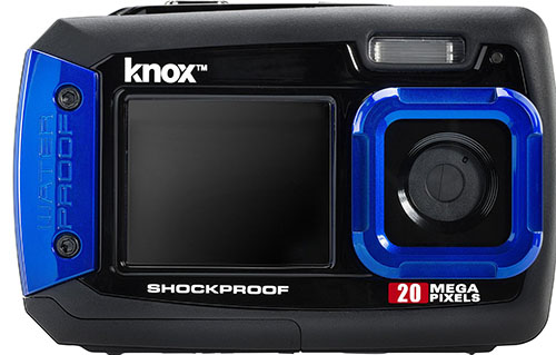 7. Knox Dual LCD Display 20MP Waterproof & Shockproof Digital Camera (Blue)