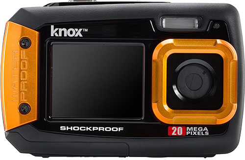 5. Knox Dual LCD Display 20MP Waterproof & Shockproof Digital Camera (Orange)