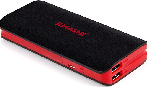 7. KMASHI 10000mAh External Battery Power Bank