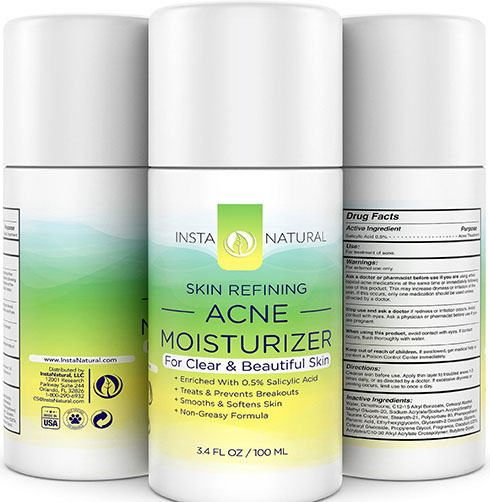 4. InstaNatural Acne Moisturizer