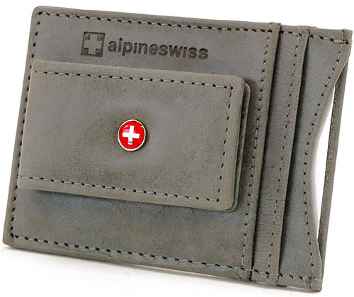 9. Alpine Swiss Leather Money Wallet