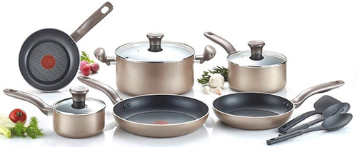 8. Metallics Heat Indicator Cookware Set