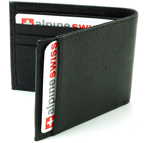 5. Alpine Swiss Men's Genuine Leather Wallet