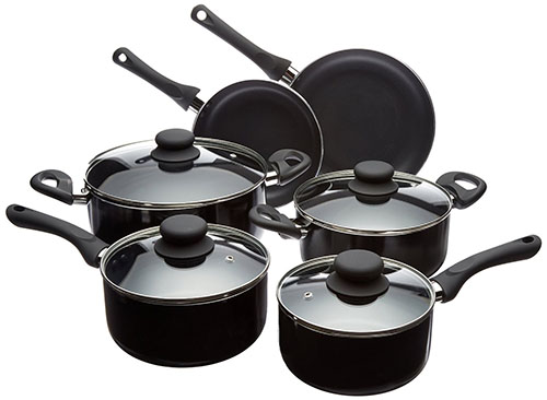 5. 10-Piece Nonstick Cookware Set