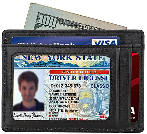 2. Slim Wallet RFID Front Pocket Wallet
