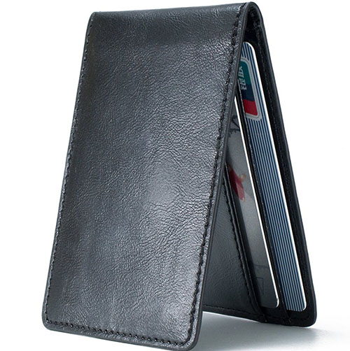 10. Ultra Slim Mini Wallet ID Window Card Case