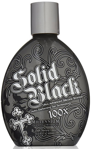 1. Solid Black Bronzer Tanning Bed Lotion