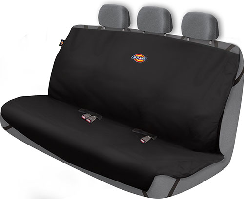 7. Dickies 3000721 Black Heavy Duty Rear Bench Seat Protector