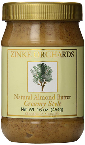 7. Zinke Orchards Creamy Almond Butter (3Pack)