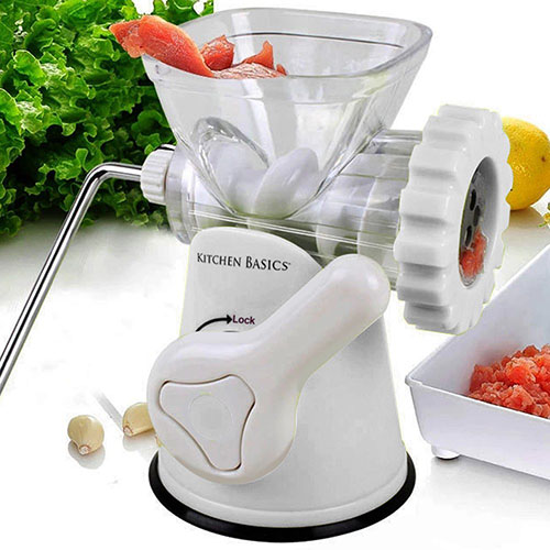 1. Kitchen Basics 3-In-1 Meat Grinder and Vegetable Grinder/Mincer