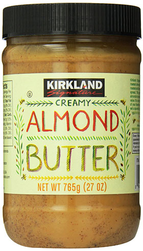8. Kirkland Signature Creamy Almond Butter