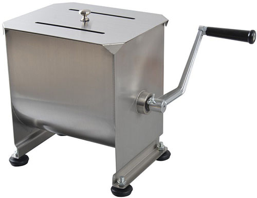 10. Hakka® 20 lbs. Tank Stainless Steel Manual Meat Mixer (10 Liter)