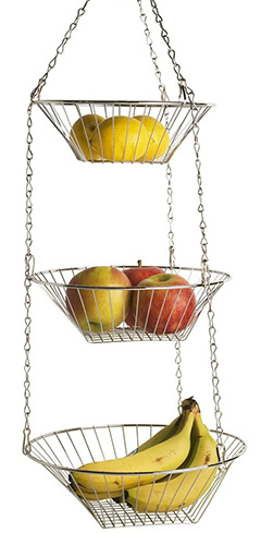 6. Chrome Finish Round Hanging Basket System