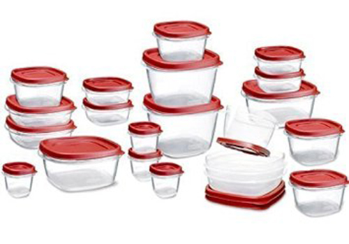 1. Rubbermaid Easy Find Lids Food Storage Container