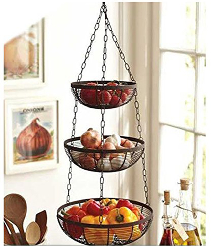 Top 10 Best Hanging Kitchen Baskets In 2020 Reviews   B0145I9XFK 