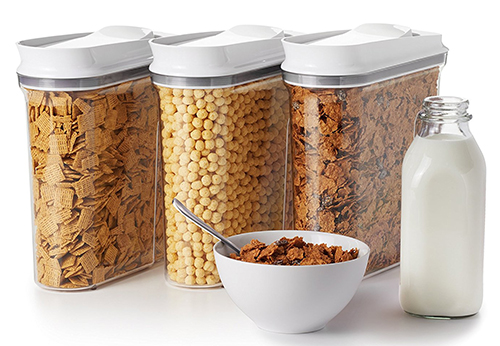 3. OXO Good Grips 3 Piece Cereal Dispenser Set