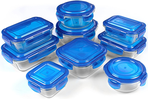 2. Glass Food Storage Container Set