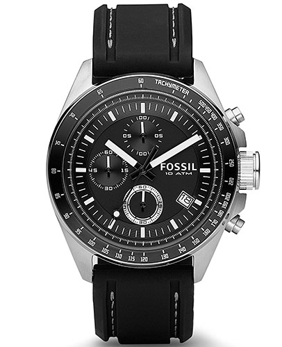 9. Fossil Men's CH2573 Decker Stainless Steel Chronograph Watch