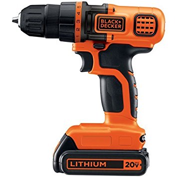 1. BLACK+DECKER 20-Volt MAX Lithium-Ion Cordless Drill/Driver