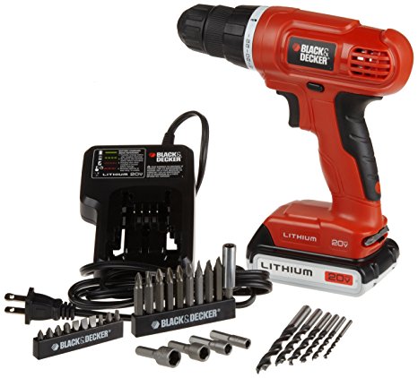 2. Black & Decker LD120VA 20-Volt MAX Lithium-Ion Drill