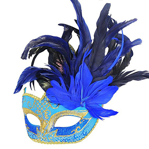 4. Lace Venetian Lady Masquerade Mask
